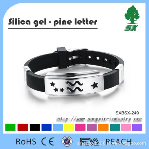 Personalized Silicone Wristband/Elastic Soft Design Silicone bracelet Customized silicone wristbands